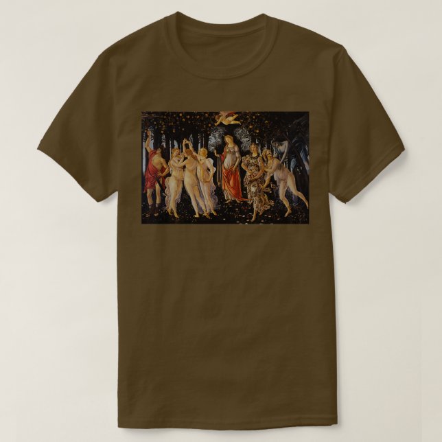 Camiseta Primavera por Sandro Botticelli (Frente do Design)