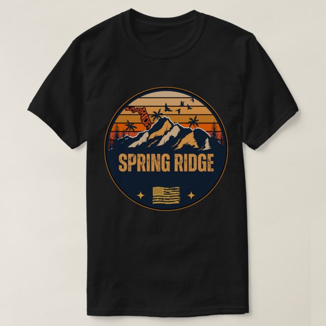 Camiseta Primavera Ridge, Florida (Frente do Design)