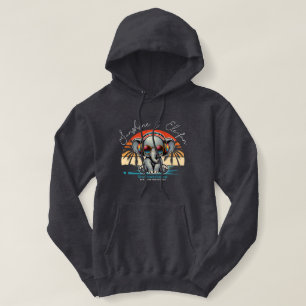 Camiseta Primavera Sunshine e Ele se diverte Retro Beach.