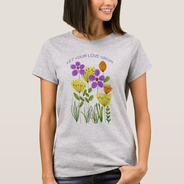 Camiseta Primavera Tulipas Flor (Frente)