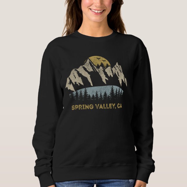 Camiseta Primavera Valley California Mountain Sunset Sunris (Frente)