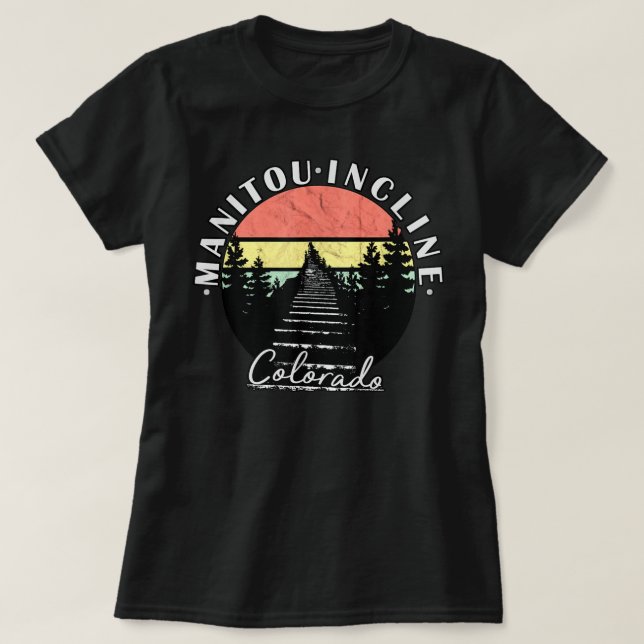 Camiseta Primaveras de Manitou Incline Colorado (Frente do Design)