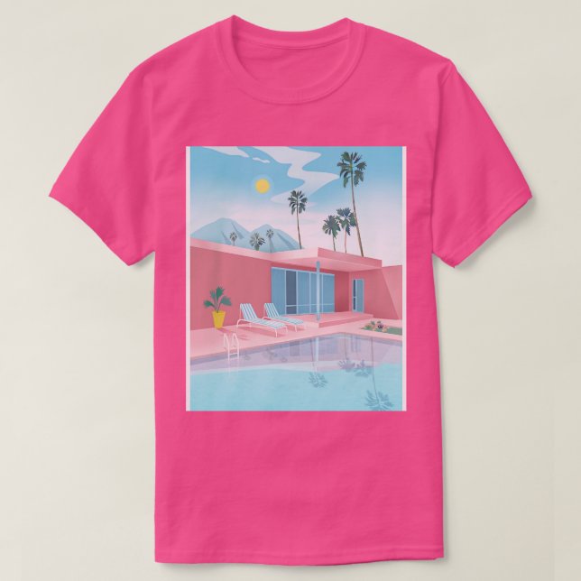 Camiseta Primaveras de palma (Frente do Design)