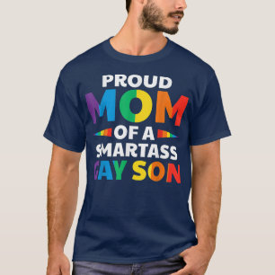 Camiseta Prime LGBTQ Orgulha A Mãe De Um Filho Gay De Smart