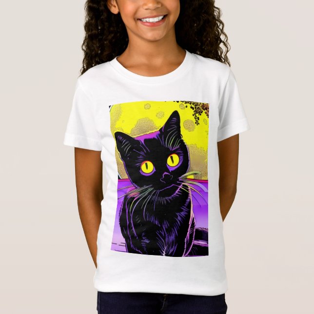 Camiseta Primeira aterrissagem de Gato Negro na superfície  (Frente)