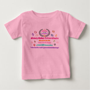Camiseta Primeira Bebê: Criadora de História Extraordinária