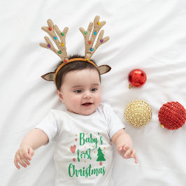 Camiseta Primeira citação de Natal da Baby Girl