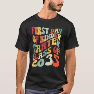 Camiseta Primeira Classe De Jardim De Infância De 2035