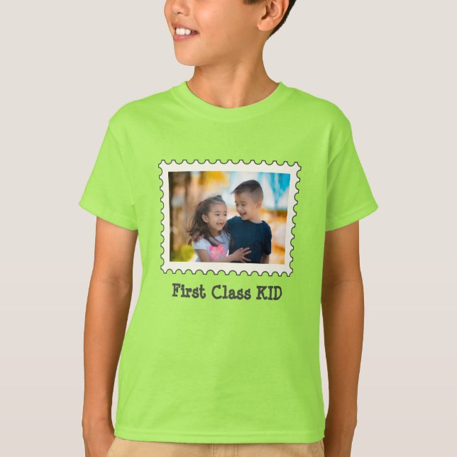 Camiseta PRIMEIRA CLASSE KID Melhor Kid foto horizontal per (Frente)