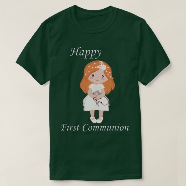 Camiseta Primeira comuna de "Redhead Girl" (Frente do Design)