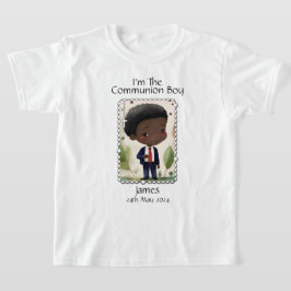 Camiseta Primeira Comunhão - Opção de Imagem de Menino 5