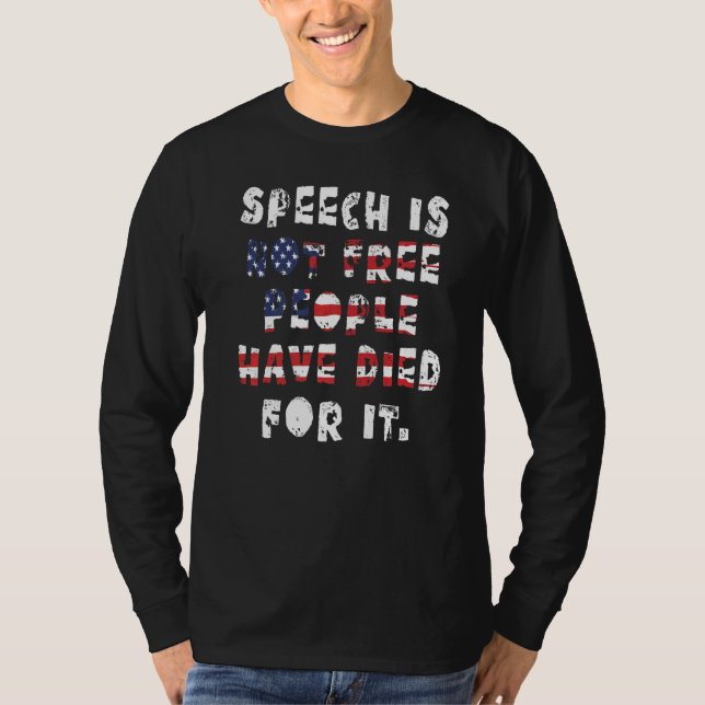 Camiseta Primeira Emenda à Liberdade de Expressão (Frente)