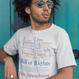 Camiseta Primeira Emenda Liberdade de Expressão e Imprensa