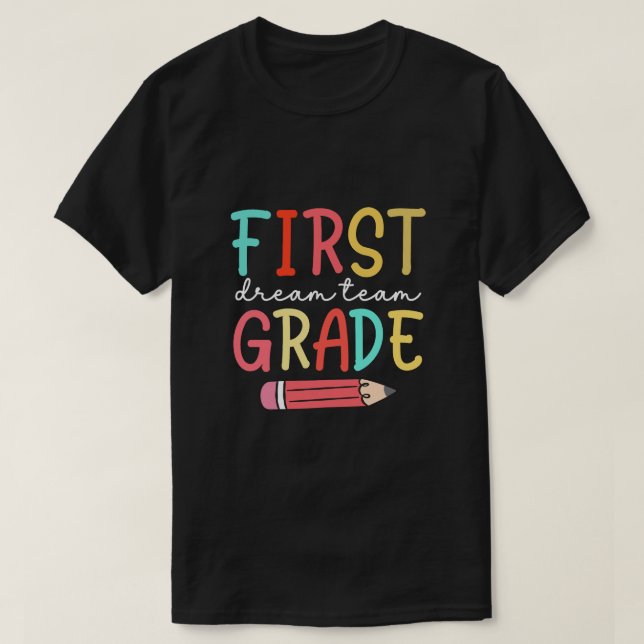 Camiseta primeira equipe de sonhos (Frente do Design)