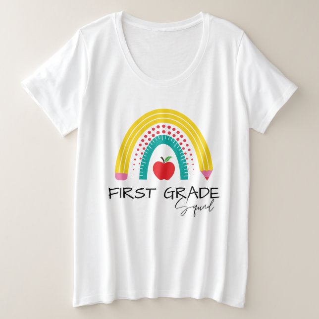 Camiseta Primeira escola de professores do Grad Squad Rainb (Frente do Design)