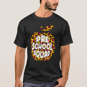 Camiseta Primeira Escola Pré-Escolar Esquadrão Leopardo Esq