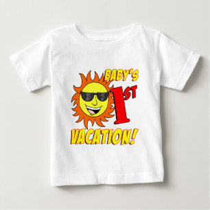 Camiseta Primeira Férias do Bebê