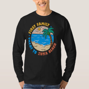 Camiseta Primeira Férias Familiares Para Zuma Beach Souve
