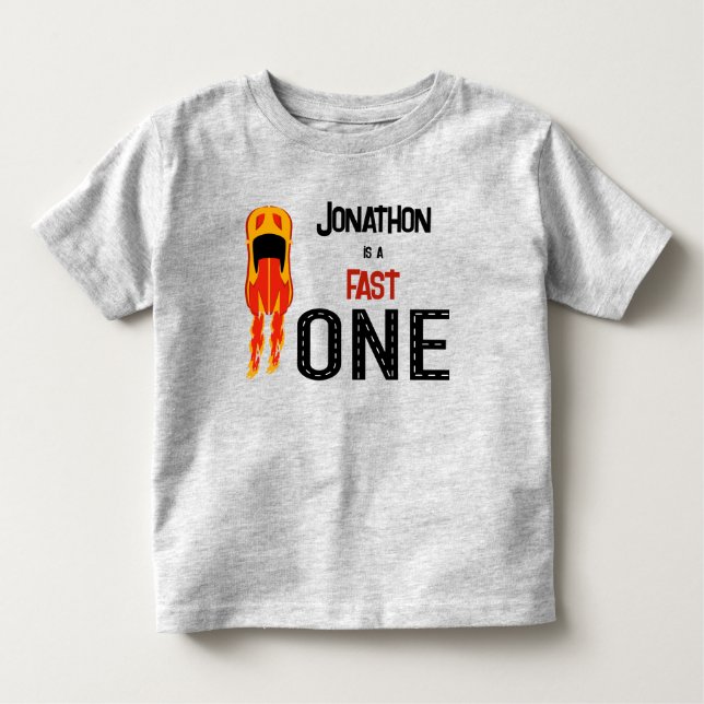 Camiseta Primeira festa de aniversário do acelerador ONE rá (Frente)