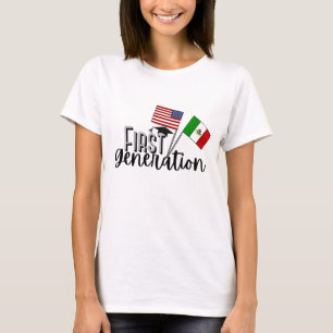 Camiseta Primeira Geração com Bandeira Americana do México