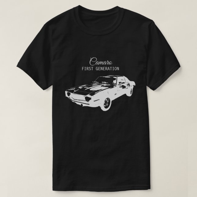 Camiseta Primeira geração da Silhouette Camaro (Frente do Design)