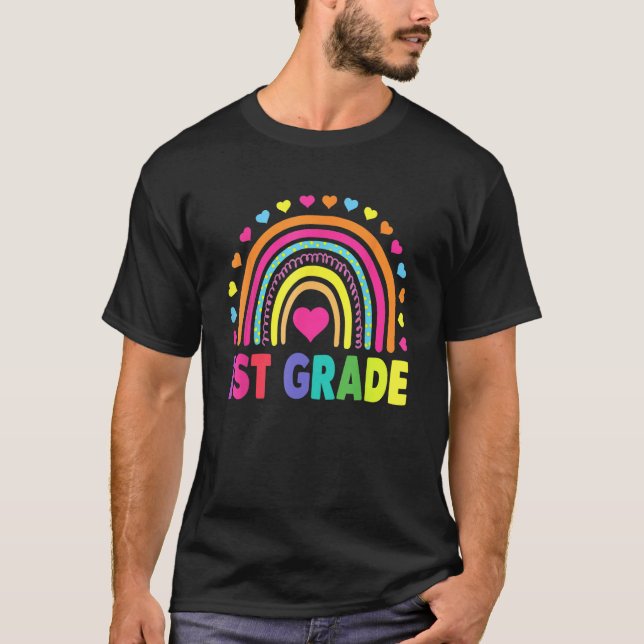 Camiseta Primeira Grau Rainbow Girls Boys Equipe de Profess (Frente)