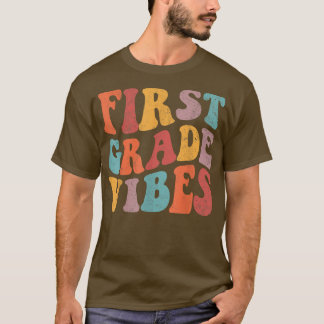 Camiseta Primeira Grau Vibes Engraçado Voltar ao Ensino Enc