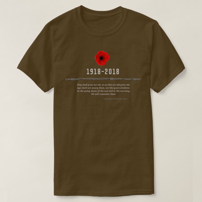 Camiseta Primeira Guerra Mundial Centenário 1 (Frente do Design)