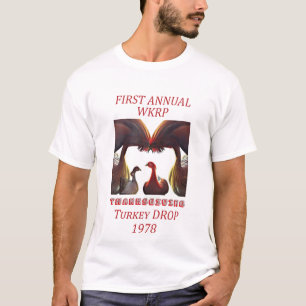Camiseta Primeira jornada anual de ação de graças à turquia