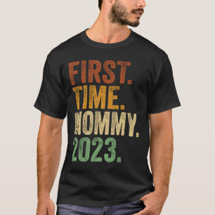 Camiseta Primeira Mamãe De 2023 Grávida Mãe Mãe A Ser M