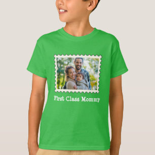 Camiseta Primeira Mamãe Melhor Foto Horizontal Personalizad
