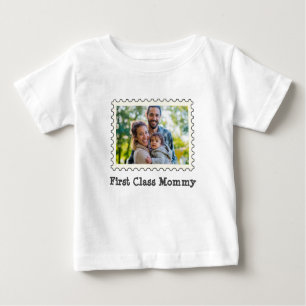 Camiseta Primeira Mamãe Melhor Foto Horizontal Personalizad