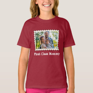 Camiseta Primeira Mamãe Melhor Foto Horizontal Personalizad