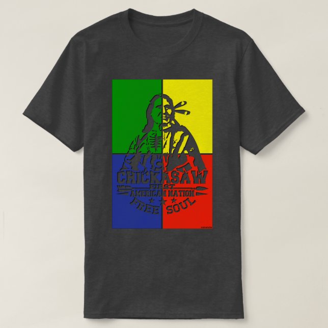 Camiseta Primeira nação do Chickasaw (Frente do Design)
