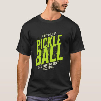 Camiseta Primeira Regra do Pickleball Conte a Todos Sobre P