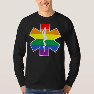 Camiseta Primeira Resposta Homossexual Emt Orgulho gay da L