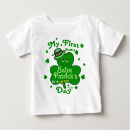 Camiseta Primeira Rua do Baby Boy, com nome personalizado.