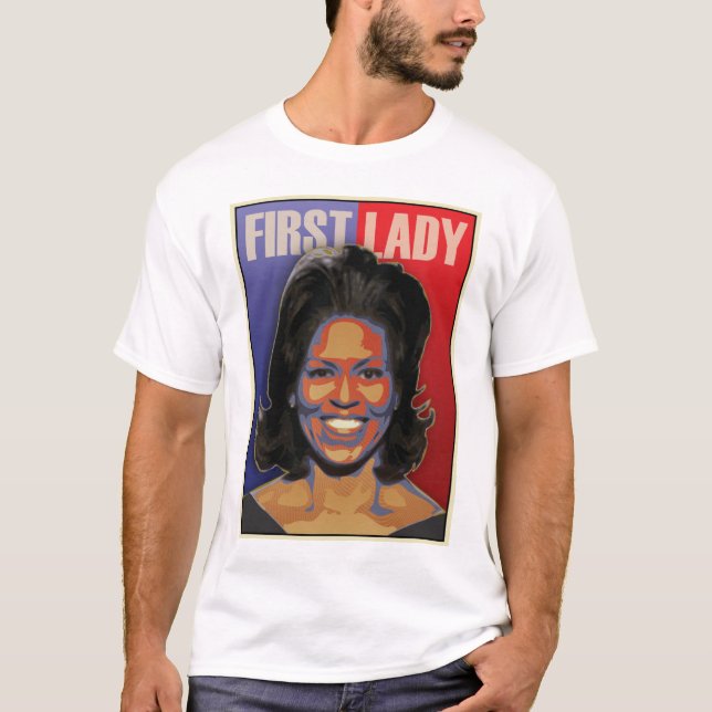 Camiseta Primeira senhora Michelle Obama (Frente)
