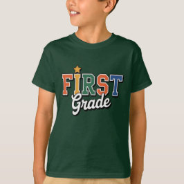 Camiseta Primeira Série - Colorido Design de Volta às Aulas