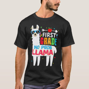 Camiseta Primeira Série Sem Problema Lhama Professor Aluno