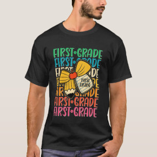 Camiseta Primeira Série Volta às Aulas Coquete Lápis Vaca P