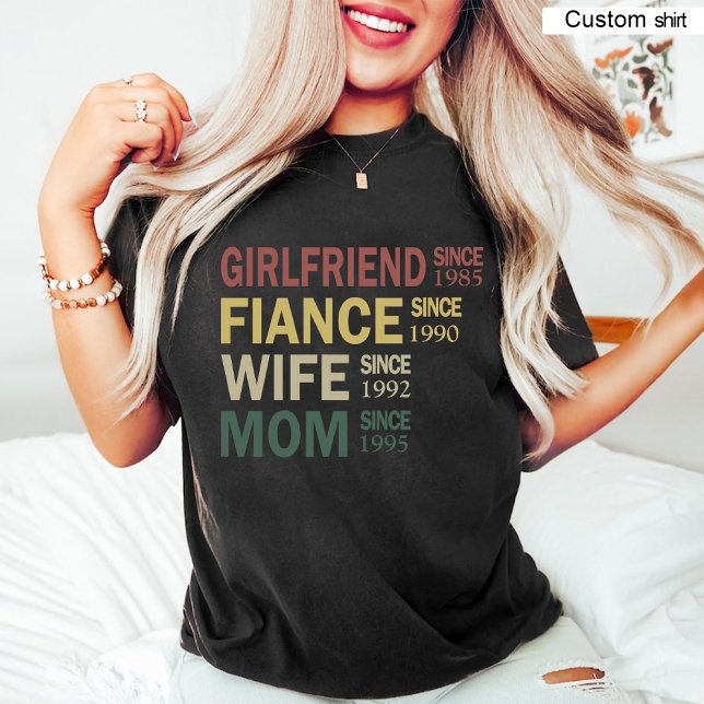 Camiseta Primeira Vez Mãe/Gravidez Revela Preto (First Time Mom / Pregnancy Reveal Black T-Shirt)