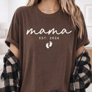 Camiseta Primeira Vez Mãe Roteiro Moderno Personalizado M