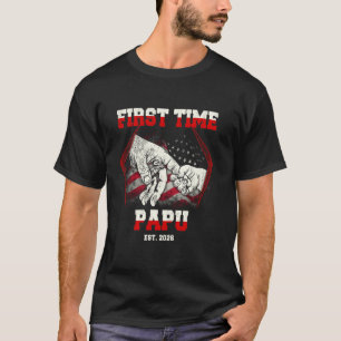 Camiseta Primeira Vez Papu Est. 2026 Divertida Bandeira Ame