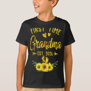Camiseta Primeira Vez Que A Avó No Pês 2026 Girassol Foi Pr