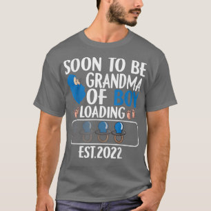 Camiseta Primeira Vez Que A Vovó Do Menino Logo Será Vovó N