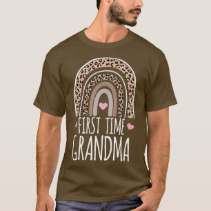 Camiseta Primeira Vez Que Avó Lhe Anuncia Gravidez Leopard