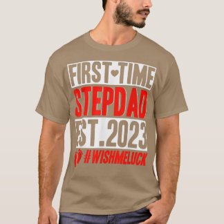Camiseta Primeira Vez Que Stepdad 2023 Anuncia Uma Engraçad