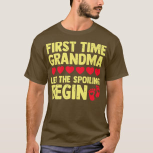 Camiseta primeira vez que vovó deixa o estrago começar a se