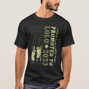 Camiseta Primeira Vez Que Vovô Promoveu Para Lolo 2023 Camo